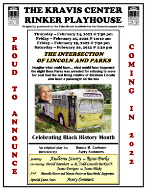INTERSECTION OF LINCOLN AND PARKS Coming to the Kravis Center's Rinker Playhouse in February Image