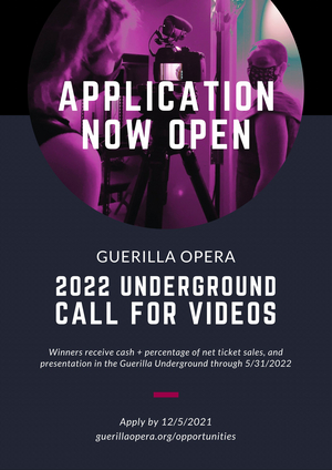 Applications Now Open for Guerilla Underground Featured Artists 