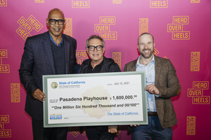 Chris Holden Presents $1.6 Million Check  To Pasadena Playhouse Image