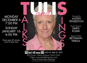 Tulis McCall Stars in TULIS TALKS AND SINGS at Don't Tell Mama This Winter 