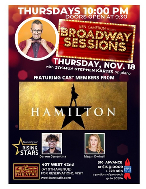 HAMILTON Cast Members to Join Upcoming BROADWAY SESSIONS 