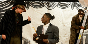 Traveling Players Performs A CHRISTMAS CAROL On Tyson's Plaza Image