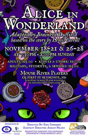 ALICE IN WONDERLAND is Now Playing at Mouse River Players Image