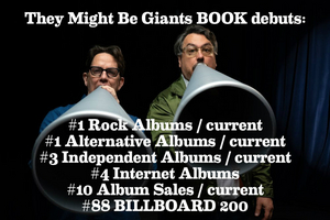 They Might Be Giants 'BOOK' Debuts At #1 Rock Albums, #1 Alternative Albums and #88 Billboard 200 Charts 