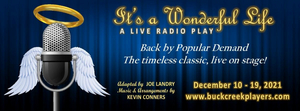 IT'S A WONDERFUL LIFE: A LIVE RADIO PLAY to Run at Buck Creek Playhouse Image