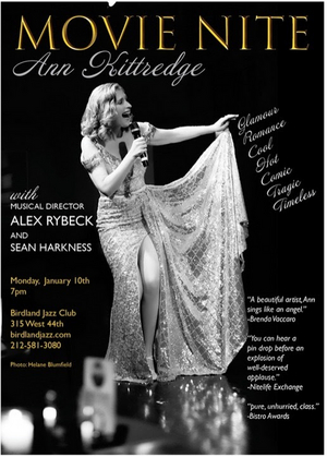 Ann Kittredge To Bring MOVIE NITE to Birdland Jazz Club For Encore Performance 