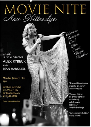 Ann Kittredge To Bring MOVIE NITE to Birdland Jazz Club For Encore Performance Image
