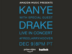 Kanye West & Drake to Team Up for Amazon Music Benefit Concert Image