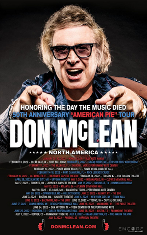 Don McLean Announces American Pie 50th Anniversary Tour Dates 