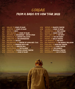 Cordae Announces 'Bird's Eye View' Tour Dates 