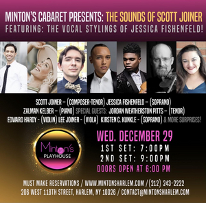 Minton's Cabaret Presents: THE SOUNDS OF SCOTT JOINER, Featuring Jessica Fishenfeld & More! Image