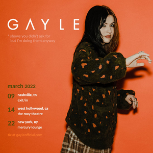 GAYLE Announces Headline Tour Dates Image