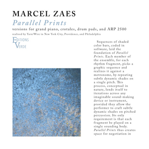 Marcel Zaes Releases Parallel Prints 