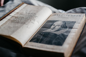 William Shakespeare's First Folio Published In 1623 Gifted To UBC Library And Now On Display At The Vancouver Art Gallery Image