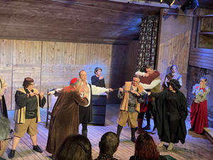 Review: Shakespeare's THE MERCHANT OF VENICE  presented by Shoreside Theatre at The Pumphouse, Takapuna.  Image