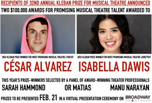 Recipients of 2022 Kleban Prize for Musical Theatre Announced 