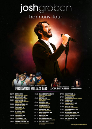Josh Groban Announces 2022 Harmony Summer Tour Image