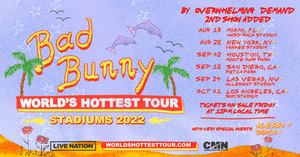 Bad Bunny Announces Six Additional US Stadium Shows On His 'Bad Bunny: World's Hottest Tour' 