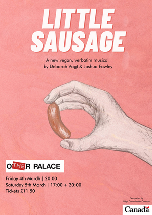 New Musical LITTLE SAUSAGE Comes to The Other Palace Studio in March 2022  Image