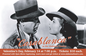 Alabama Theatre Will Screen CASABLANCA on Valentine's Day 
