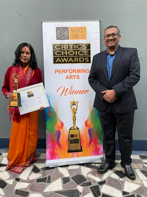 World University of Design presented '2022 Critics' Choice Award' to Padamshri Guru Shovana Narayan Image