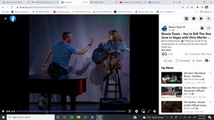 VIDEO: Shania Twain Joined On Stage By Coldplay's Chris Martin During Las Vegas Residency Image