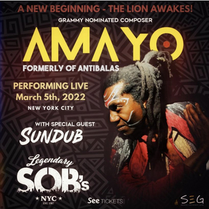 Grammy Nominated Singer and Composer AMAYO to Pursue Solo Career Image