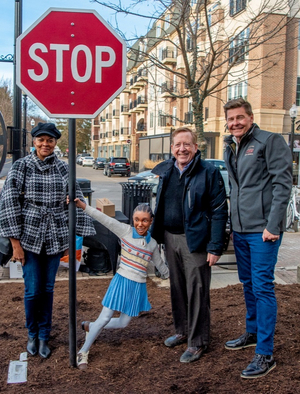 City Of Carmel's Unveils 'Waiting To Cross' Sculpture  Image