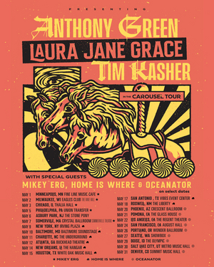 Laura Jane Grace, Tim Kasher & Anthony Green Announce 'The Carousel Tour' 