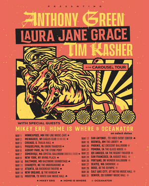 Laura Jane Grace, Tim Kasher & Anthony Green Announce 'The Carousel Tour' Image