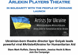 Arlekin Players Theatre Launches #Artists4Ukraine Social Media Campaign 