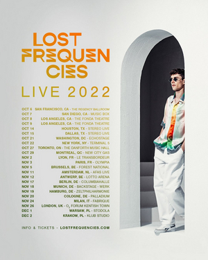 Lost Frequencies Announces Live Tour For 2022 