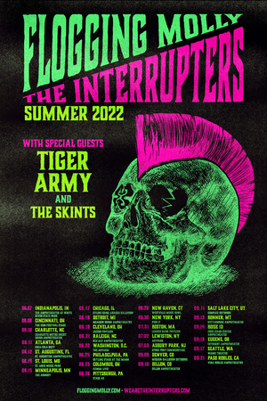 Flogging Molly & The Interrupters Announce Co-Headlining Summer Tour Image