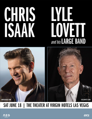 Chris Isaak With Lyle Lovett Bring One-Night-Only Performance To The Theater At Virgin Hotels Las Vegas  Image