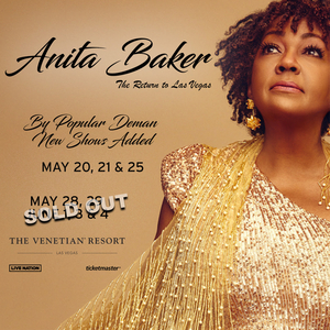 Anita Baker Adds Three Shows at the Venetian Resort Las Vegas  Image