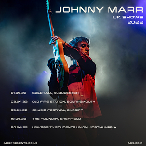 Johnny Marr Announces UK Warm Up Shows for April 2022 