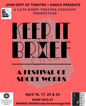 KEEP IT BRIEF Comes to UHM Kennedy Theatre Image