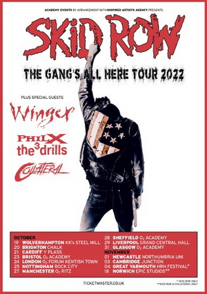 Skid Row Announce Full U.K. Tour This Autumn Image