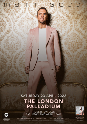 Matt Goss Will Return To The London Palladium For One Night Only In April  Image