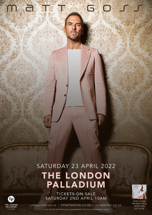 Matt Goss Will Return To The London Palladium For One Night Only In April Image