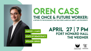 Oren Cass Will Speak at the Weidner as Part of UW-Green Bay's Harvey J. Kaye Series  Image