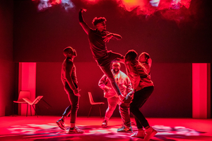 Review: FOR BLACK BOYS WHO HAVE CONSIDERED SUICIDE WHEN THE HUE GETS TOO HEAVY, Royal Court Image