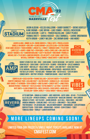 Country Music Association's CMA Fest Reveals Initial 2022 Lineup Image