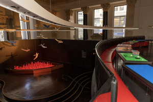 THE ART OF THE BRICK Debuts Contemporary, Interactive Lounge Space Image
