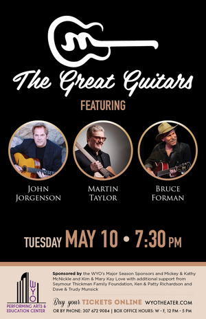 THE GREAT GUITARS Comes to the WYO Theater in May 