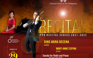 PPO Recital Series VI Comes to The Cultural Center of the Philippines This Month 
