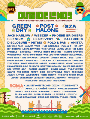 Green Day, Post Malone & SZA Lead Outside Lands Festical Line Up 
