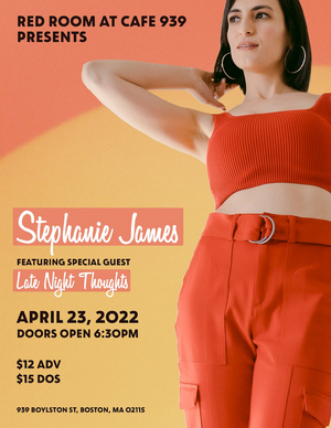 Stephanie James Performs Live at Red Room at Cafe 939 This Weekend With Special Guest Late Night Thoughts Image