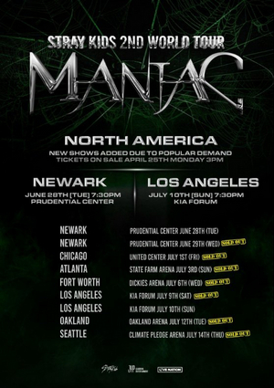 K-Pop Stars Stray Kids Add Additional Shows On Sold Out World Tour 'Maniac' 