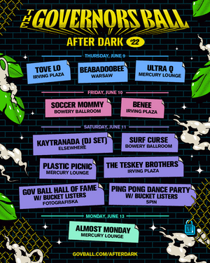 Governors Ball Announces After Dark Shows With Soccer Mommy, Tove Lo & More Image